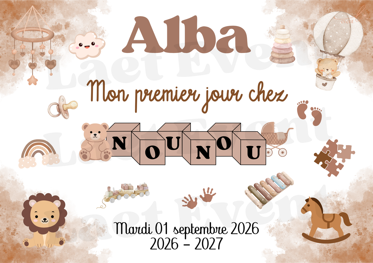Affiche Nounou - Fichier PDF - Mixte