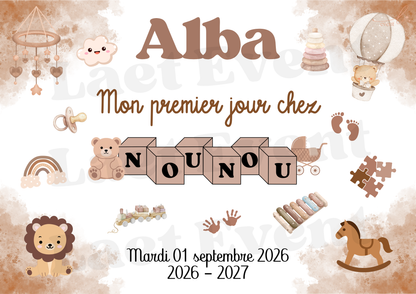 Affiche Nounou - Fichier PDF - Mixte