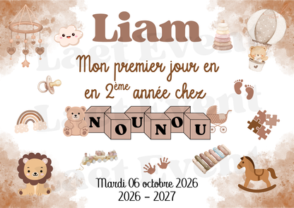 Affiche Nounou - Fichier PDF - Mixte