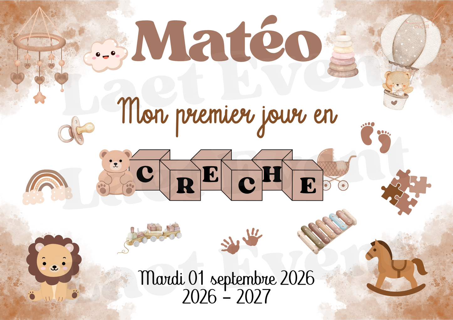Affiche Crèche - Fichier PDF - Mixte