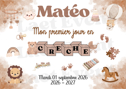 Affiche Crèche - Fichier PDF - Mixte