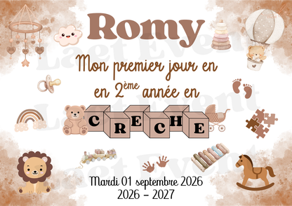 Affiche Crèche - Fichier PDF - Mixte
