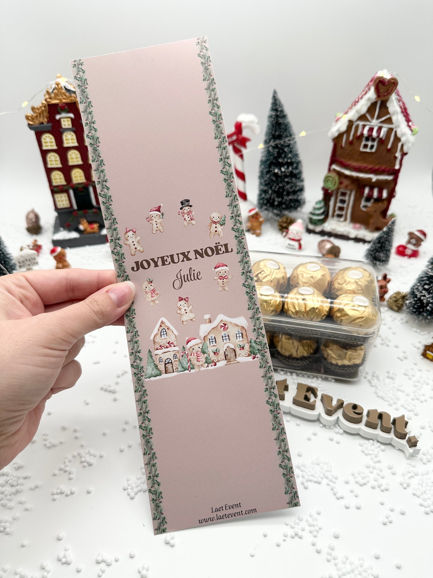 Étiquette pour Ferrero Rocher - Petits Biscuits de Noël