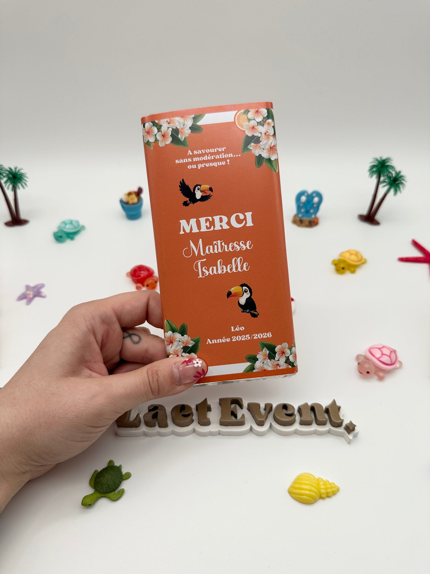Tablette de Chocolat au Lait - Évasion Tropicale