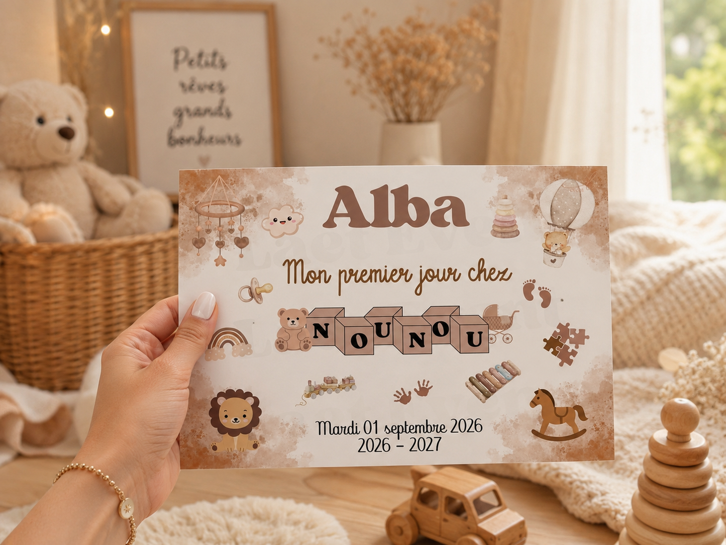 Affiche Nounou - Fichier PDF - Mixte
