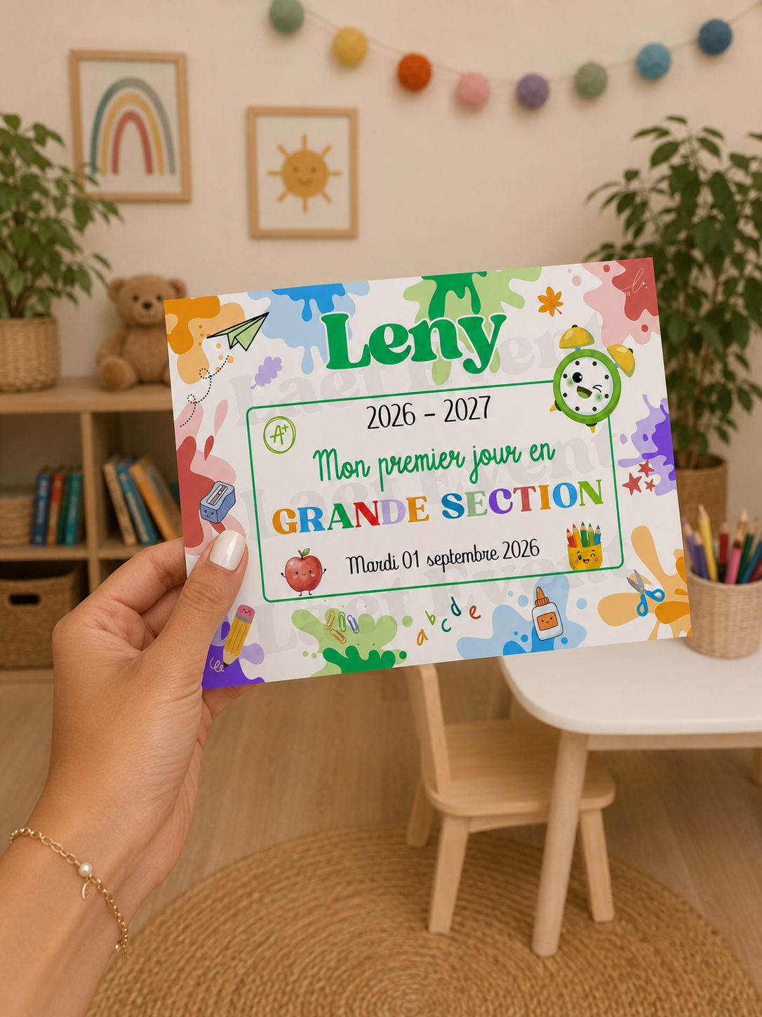 Affiche Classe de Grande Section - Fichier PDF - Mixte