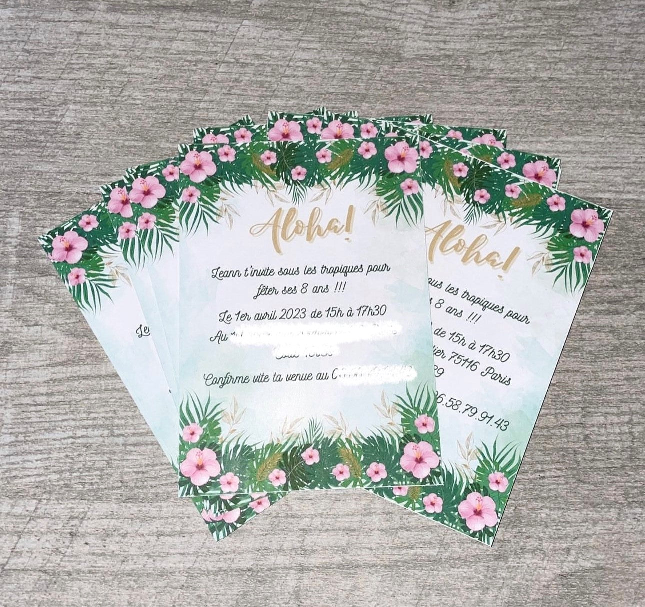 Invitation papier